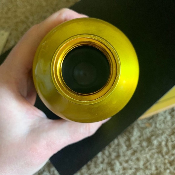 WWF 16oz Panda Tumbler Gold Aluminum Travel Mug World Wildlife Foundation WWE - Picture 4 of 6